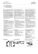 Pilz PSEN ma2.1p/ATEX Operating Instructions Manual предпросмотр