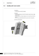 Предварительный просмотр 21 страницы Pilz PSSu H SB Operating Manual