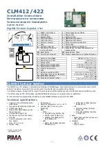 Pima CLM412 Installation Instructions Manual preview