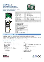 Pima GSV512 Installation Instructions Manual preview