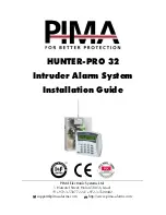 Pima Hunter-Pro 32 Installation Manual предпросмотр