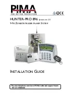 Preview for 1 page of Pima HUNTER-PRO 896 Installation Manual