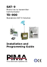 Pima SAT-9 Installation And Programming Manual preview