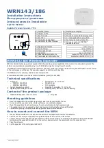 Pima WRN143 Installation Instructions Manual предпросмотр