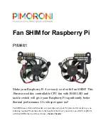 Предварительный просмотр 1 страницы PIMORONI Fan SHIM for Raspberry Pi Manual