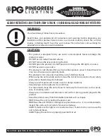 Preview for 1 page of Pinegreen Lighting CL-TWL20K Assembly Instructions