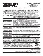 Preview for 5 page of Pinnacle Climate Technologies MASTER INDUSTRIAL MHD-24W User'S Manual & Operating Instructions