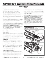 Preview for 8 page of Pinnacle Climate Technologies Master MH-140T-KFA User'S Manual & Operating Instructions