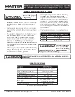 Preview for 5 page of Pinnacle Climate Technologies MASTER MH-18PNCH-A User'S Manual & Operating Instructions