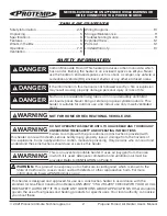 Preview for 2 page of Pinnacle Climate Technologies PROTEMP PT-125V-GFA-A User'S Manual & Operating Instructions