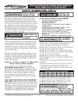 Preview for 3 page of Pinnacle Climate Technologies PROTEMP PT-125V-GFA-A User'S Manual & Operating Instructions