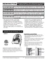 Предварительный просмотр 8 страницы Pinnacle Climate Technologies Remington 20REM-F User'S Manual & Operating Instructions