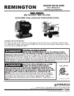 Pinnacle Climate Technologies REMINGTON REM-125-OFR-B User'S Manual & Operating Instructions preview