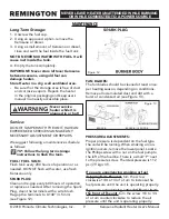 Preview for 9 page of Pinnacle Climate Technologies REMINGTON REM-125-OFR-B User'S Manual & Operating Instructions