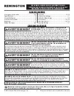 Preview for 20 page of Pinnacle Climate Technologies REMINGTON REM-125-OFR-B User'S Manual & Operating Instructions