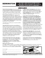 Preview for 35 page of Pinnacle Climate Technologies REMINGTON REM-125-OFR-B User'S Manual & Operating Instructions