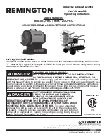 Preview for 1 page of Pinnacle Climate Technologies Remington REM-125-OFR-O User'S Manual & Operating Instructions