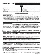 Preview for 20 page of Pinnacle Climate Technologies Remington REM-125-OFR-O User'S Manual & Operating Instructions