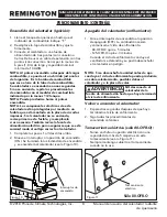 Preview for 26 page of Pinnacle Climate Technologies Remington REM-125-OFR-O User'S Manual & Operating Instructions