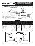 Preview for 4 page of Pinnacle Climate Technologies REMINGTON REM-125V-GFA-O User'S Manual & Operating Instructions