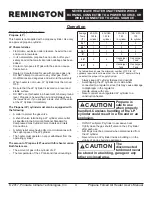 Preview for 5 page of Pinnacle Climate Technologies REMINGTON REM-125V-GFA-O User'S Manual & Operating Instructions