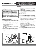 Preview for 6 page of Pinnacle Climate Technologies REMINGTON REM-125V-GFA-O User'S Manual & Operating Instructions