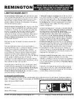 Preview for 11 page of Pinnacle Climate Technologies REMINGTON REM-125V-GFA-O User'S Manual & Operating Instructions