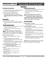 Preview for 7 page of Pinnacle Climate Technologies Remington REM-135T-KFA-O User'S Manual & Operating Instructions