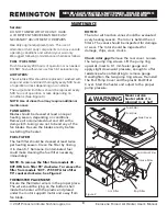 Preview for 8 page of Pinnacle Climate Technologies REMINGTON REM-140T-KFA-B User'S Manual & Operating Instructions