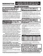 Preview for 17 page of Pinnacle Climate Technologies REMINGTON REM-140T-KFA-B User'S Manual & Operating Instructions