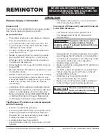 Preview for 11 page of Pinnacle Climate Technologies REMINGTON REM-16-TTC-B User'S Manual & Operating Instructions