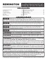 Preview for 19 page of Pinnacle Climate Technologies REMINGTON REM-16-TTC-B User'S Manual & Operating Instructions