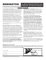 Preview for 33 page of Pinnacle Climate Technologies REMINGTON REM-16-TTC-B User'S Manual & Operating Instructions