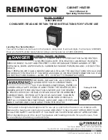 Pinnacle Climate Technologies REMINGTON REM-18PNCH-B User'S Manual & Operating Instructions preview