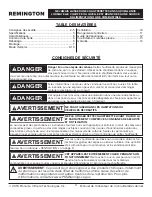 Preview for 17 page of Pinnacle Climate Technologies REMINGTON REM-18PNCH-B User'S Manual & Operating Instructions