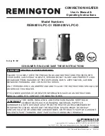 Preview for 1 page of Pinnacle Climate Technologies Remington REM-200V-LPC-O User'S Manual & Operating Instructions