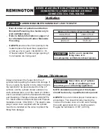 Preview for 10 page of Pinnacle Climate Technologies Remington REM-200V-LPC-O User'S Manual & Operating Instructions