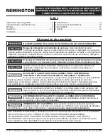 Preview for 16 page of Pinnacle Climate Technologies Remington REM-200V-LPC-O User'S Manual & Operating Instructions