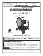 Preview for 1 page of Pinnacle International HH-125-OFR-A User'S Manual And Operating Instructions