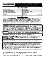 Preview for 2 page of Pinnacle International MASTER MH-135T-KFA User'S Manual & Operating Instructions