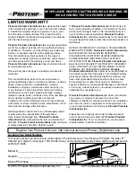 Preview for 20 page of Pinnacle International Protemp PT-125-OFR-A User'S Manual & Operating Instructions