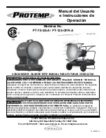 Preview for 21 page of Pinnacle International Protemp PT-125-OFR-A User'S Manual & Operating Instructions