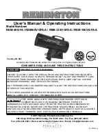 Pinnacle International Remington REM-125V-GFA-A User'S Manual & Operating Instructions preview