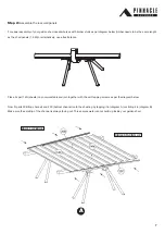 Предварительный просмотр 7 страницы Pinnacle Outdoor 1.5m Flat Roof Series Assembly Instructions Manual