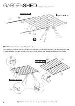 Предварительный просмотр 8 страницы Pinnacle Outdoor 1.5m Flat Roof Series Assembly Instructions Manual