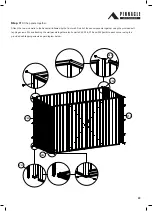 Предварительный просмотр 23 страницы Pinnacle Outdoor GardenSHED 3.0m Skillion Series Assembly Instructions Manual