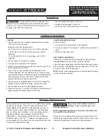 Preview for 6 page of Pinnacle Products International Heat-Stream HS-125V-GFA User'S Manual And Operating Instructions