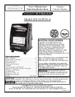 Pinnacle Products International Heat-Stream HS-18-PCH-A User'S Manual And Operating Instructions preview