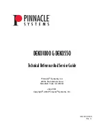 Pinnacle Systems Deko1000 Technical Reference And Service Manual preview