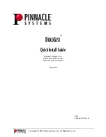 Preview for 1 page of Pinnacle Systems Dekocast Quick Install Manual